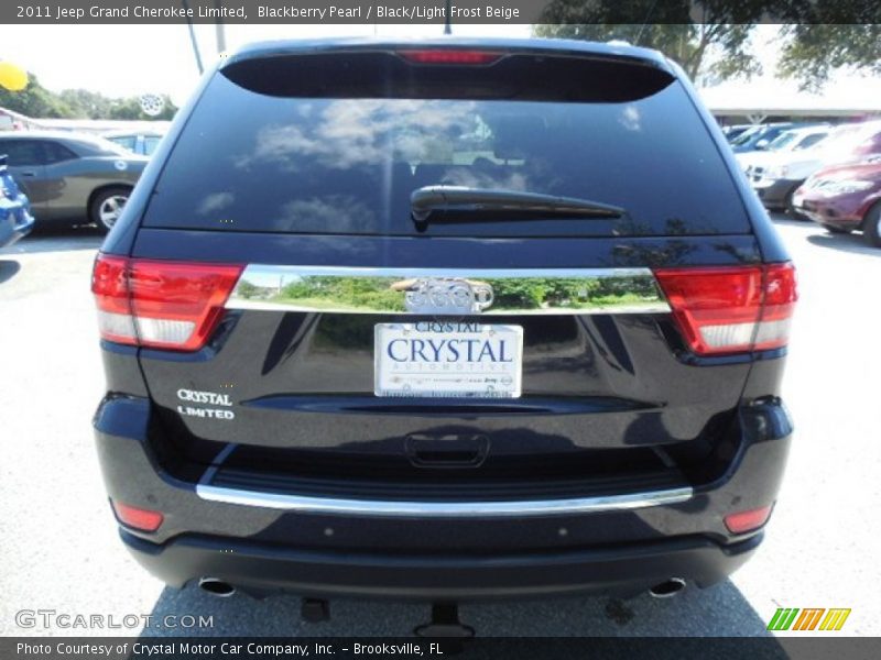 Blackberry Pearl / Black/Light Frost Beige 2011 Jeep Grand Cherokee Limited