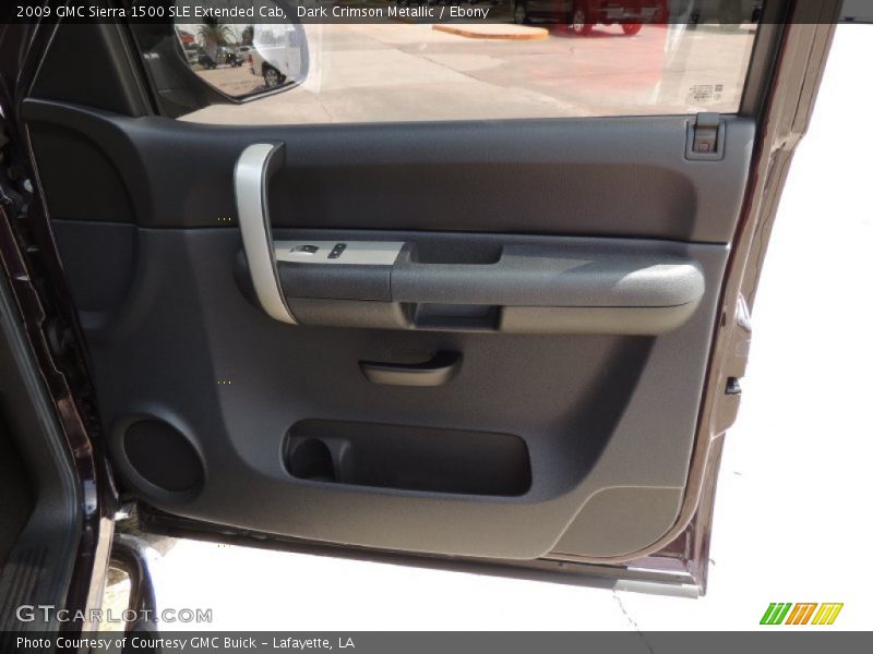 Dark Crimson Metallic / Ebony 2009 GMC Sierra 1500 SLE Extended Cab