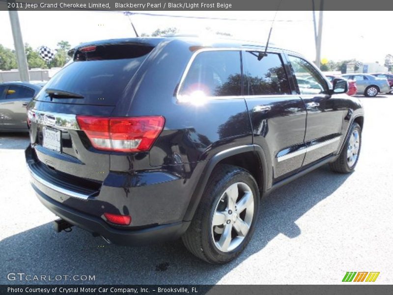 Blackberry Pearl / Black/Light Frost Beige 2011 Jeep Grand Cherokee Limited