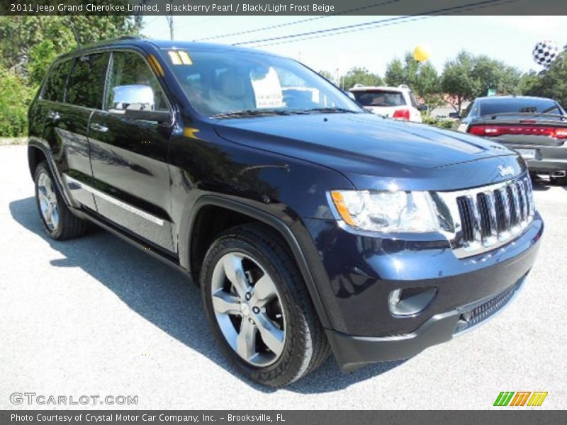 Blackberry Pearl / Black/Light Frost Beige 2011 Jeep Grand Cherokee Limited
