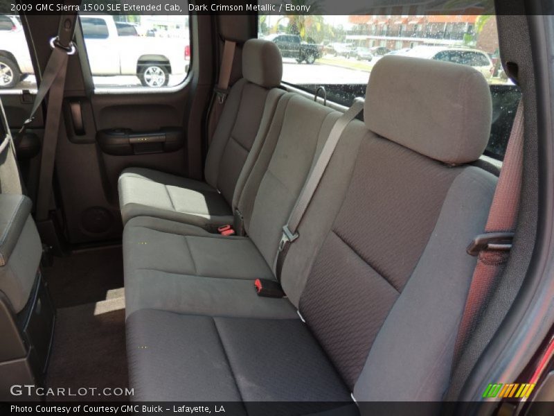 Dark Crimson Metallic / Ebony 2009 GMC Sierra 1500 SLE Extended Cab