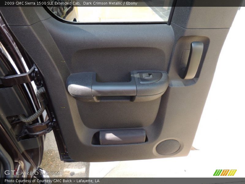 Dark Crimson Metallic / Ebony 2009 GMC Sierra 1500 SLE Extended Cab