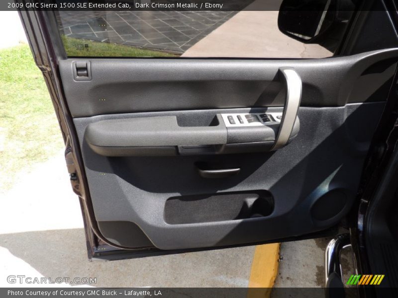 Dark Crimson Metallic / Ebony 2009 GMC Sierra 1500 SLE Extended Cab