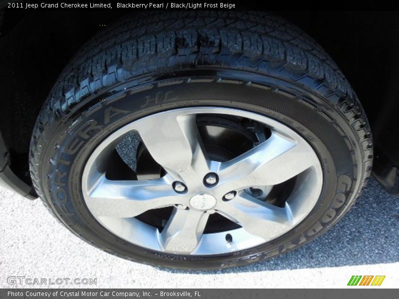 Blackberry Pearl / Black/Light Frost Beige 2011 Jeep Grand Cherokee Limited