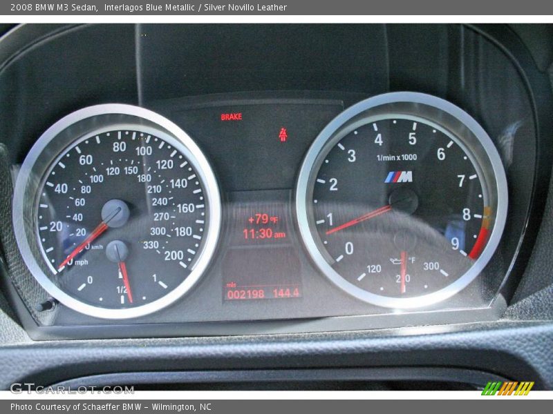 Interlagos Blue Metallic / Silver Novillo Leather 2008 BMW M3 Sedan