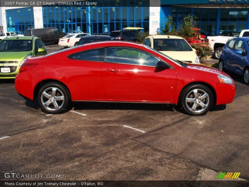 Crimson Red / Ebony 2007 Pontiac G6 GT Coupe