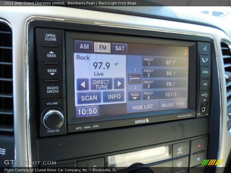 Blackberry Pearl / Black/Light Frost Beige 2011 Jeep Grand Cherokee Limited