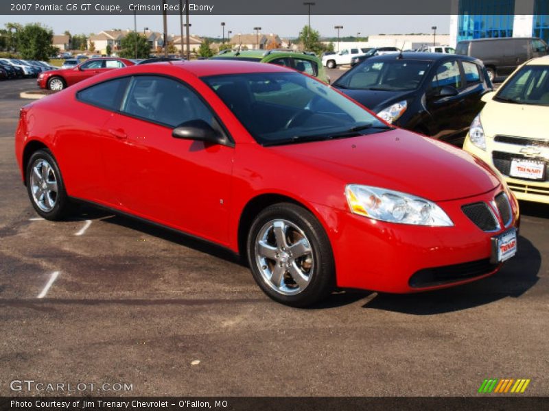 Crimson Red / Ebony 2007 Pontiac G6 GT Coupe