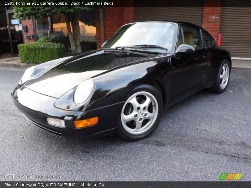 Black / Cashmere Beige 1995 Porsche 911 Carrera Coupe
