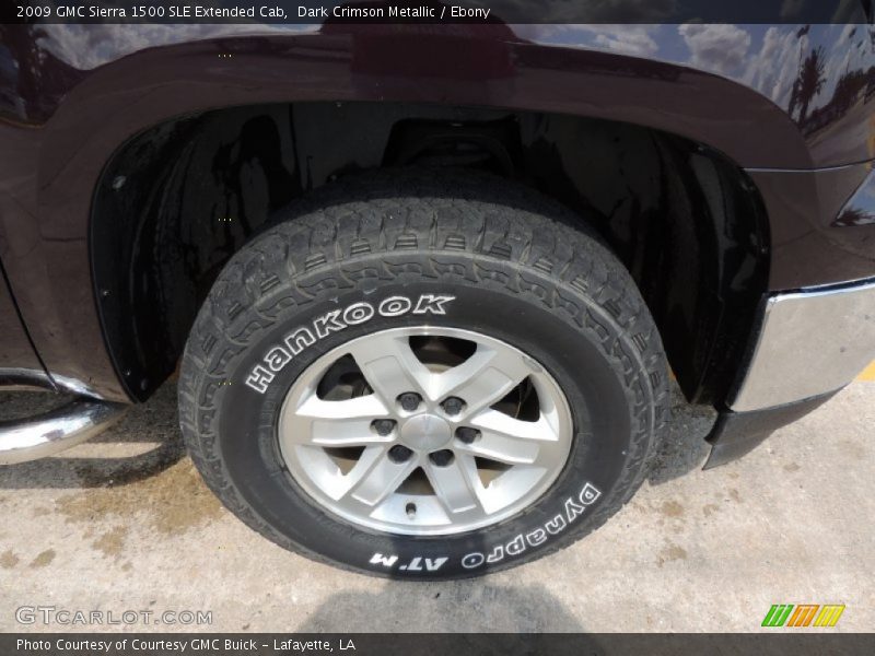 Dark Crimson Metallic / Ebony 2009 GMC Sierra 1500 SLE Extended Cab