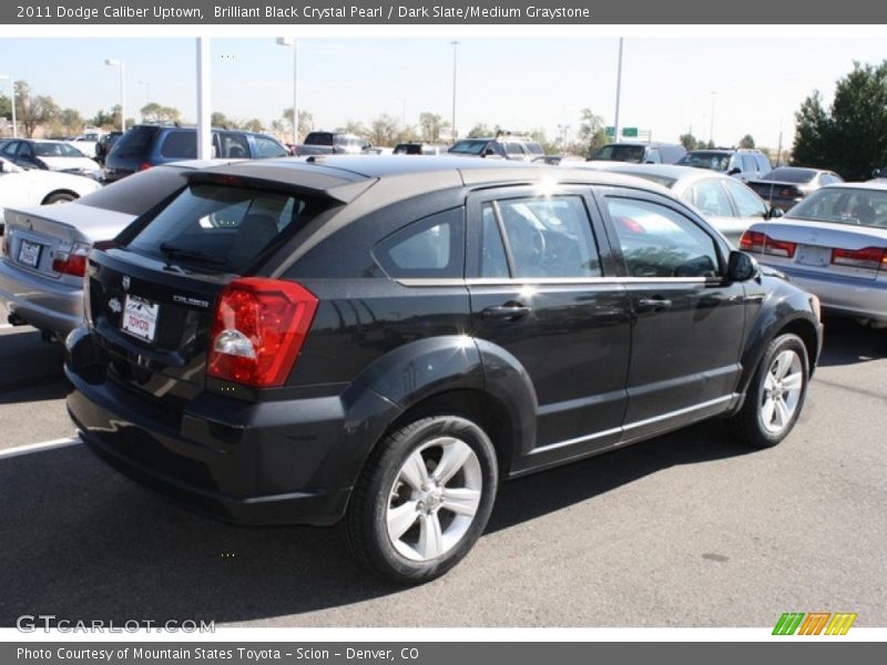 Brilliant Black Crystal Pearl / Dark Slate/Medium Graystone 2011 Dodge Caliber Uptown