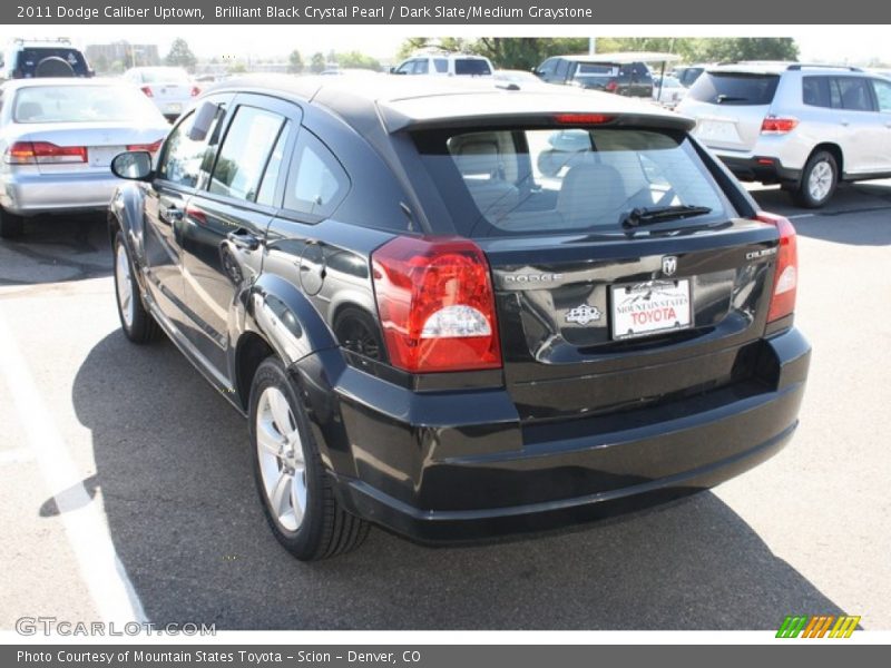 Brilliant Black Crystal Pearl / Dark Slate/Medium Graystone 2011 Dodge Caliber Uptown