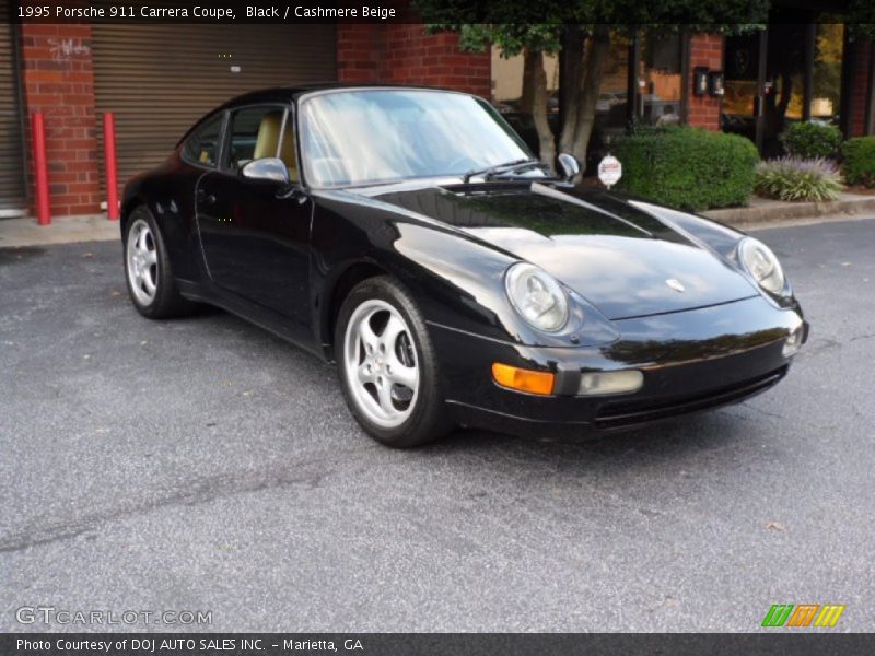 Black / Cashmere Beige 1995 Porsche 911 Carrera Coupe