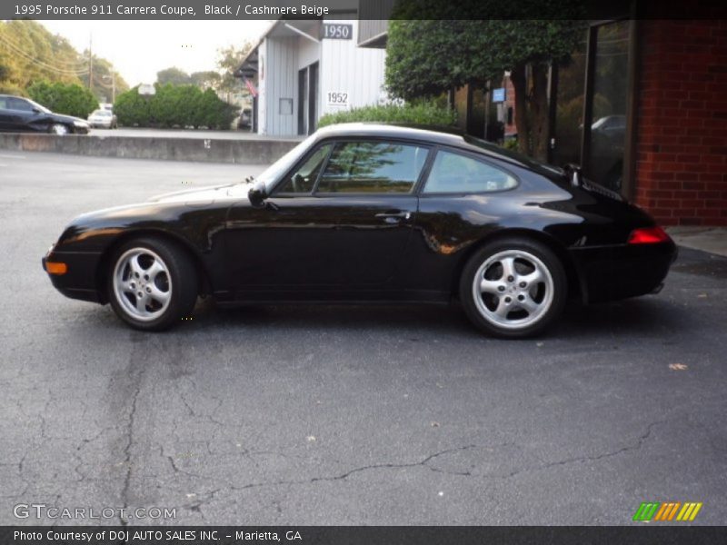 Black / Cashmere Beige 1995 Porsche 911 Carrera Coupe