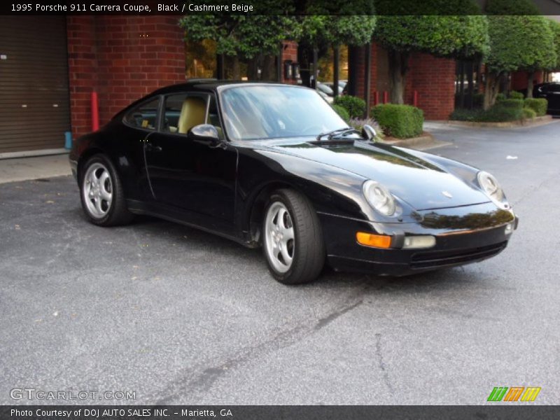 Black / Cashmere Beige 1995 Porsche 911 Carrera Coupe