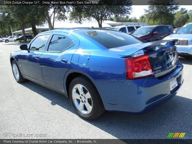 Deep Water Blue Pearl / Dark Slate Gray 2009 Dodge Charger SXT