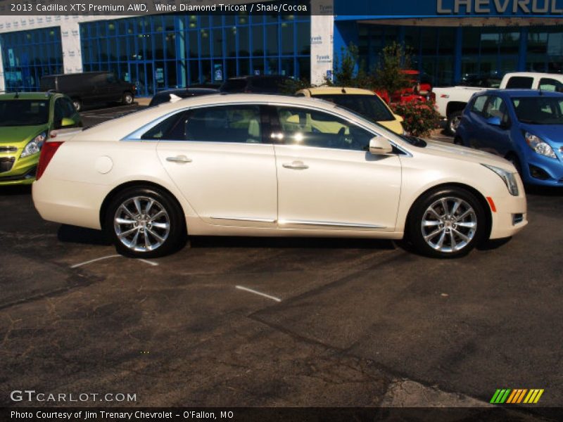 White Diamond Tricoat / Shale/Cocoa 2013 Cadillac XTS Premium AWD