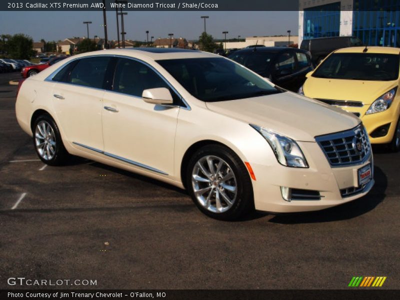 White Diamond Tricoat / Shale/Cocoa 2013 Cadillac XTS Premium AWD