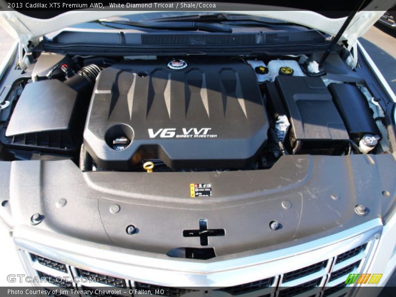 White Diamond Tricoat / Shale/Cocoa 2013 Cadillac XTS Premium AWD