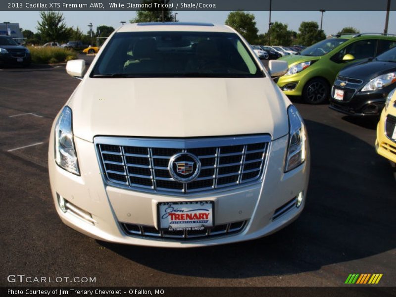 White Diamond Tricoat / Shale/Cocoa 2013 Cadillac XTS Premium AWD