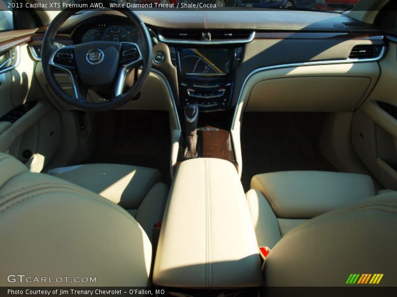 White Diamond Tricoat / Shale/Cocoa 2013 Cadillac XTS Premium AWD