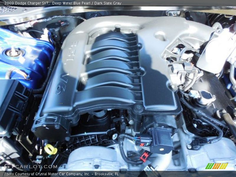 Deep Water Blue Pearl / Dark Slate Gray 2009 Dodge Charger SXT