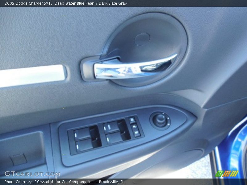 Deep Water Blue Pearl / Dark Slate Gray 2009 Dodge Charger SXT