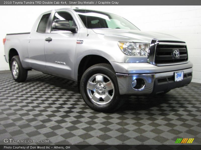 Silver Sky Metallic / Graphite Gray 2010 Toyota Tundra TRD Double Cab 4x4