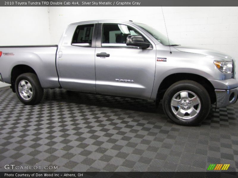 Silver Sky Metallic / Graphite Gray 2010 Toyota Tundra TRD Double Cab 4x4