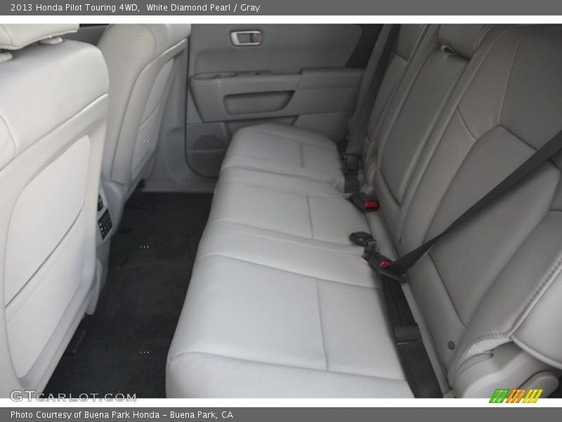 White Diamond Pearl / Gray 2013 Honda Pilot Touring 4WD
