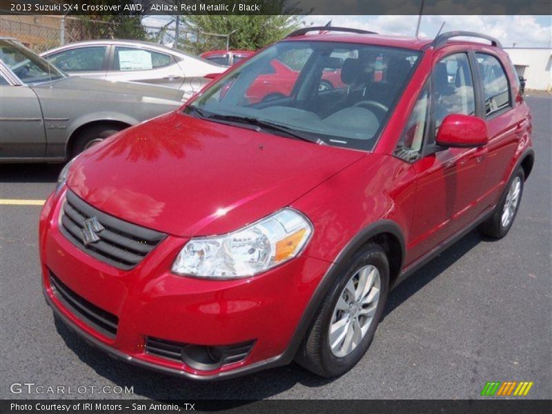 Ablaze Red Metallic / Black 2013 Suzuki SX4 Crossover AWD