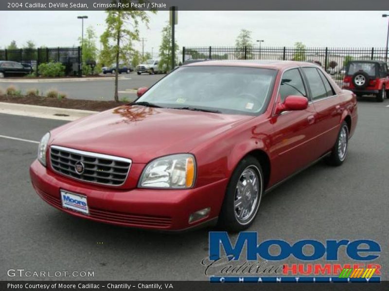 Crimson Red Pearl / Shale 2004 Cadillac DeVille Sedan