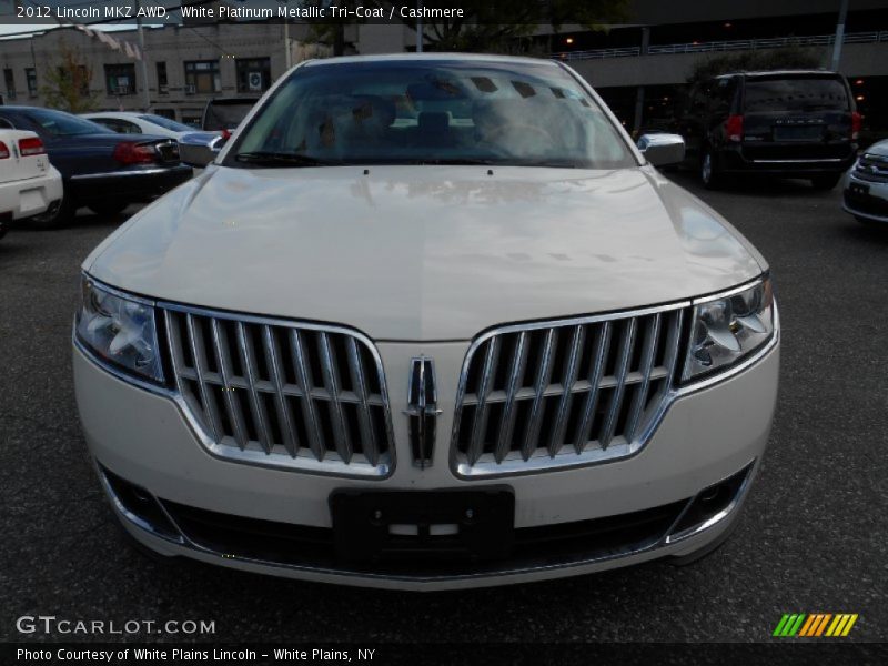 White Platinum Metallic Tri-Coat / Cashmere 2012 Lincoln MKZ AWD