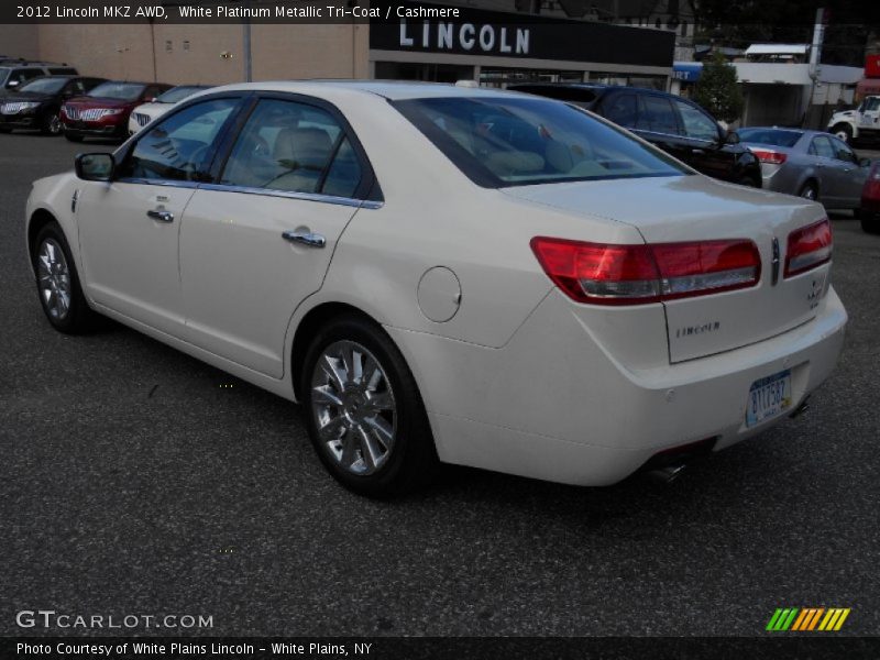 White Platinum Metallic Tri-Coat / Cashmere 2012 Lincoln MKZ AWD