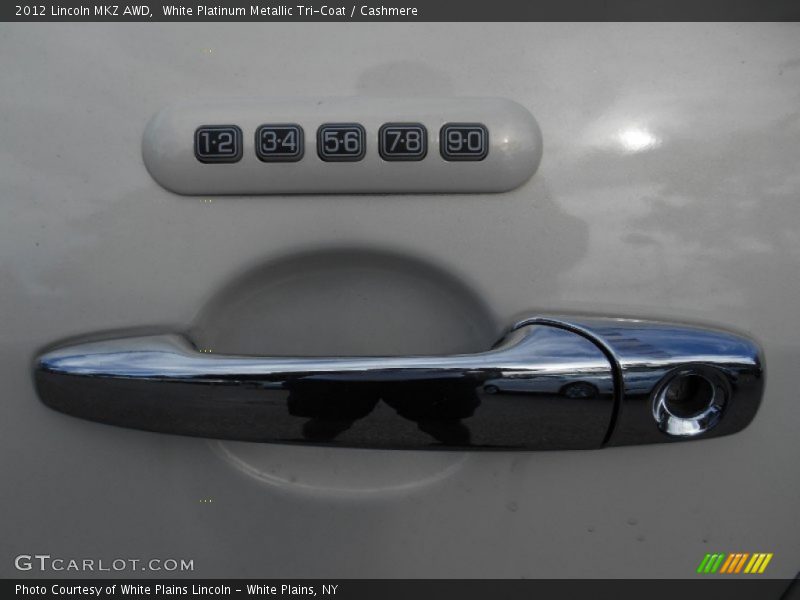 White Platinum Metallic Tri-Coat / Cashmere 2012 Lincoln MKZ AWD