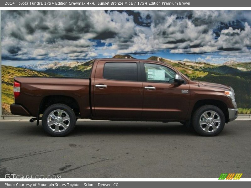 Sunset Bronze Mica / 1794 Edition Premium Brown 2014 Toyota Tundra 1794 Edition Crewmax 4x4