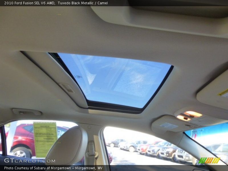 Tuxedo Black Metallic / Camel 2010 Ford Fusion SEL V6 AWD