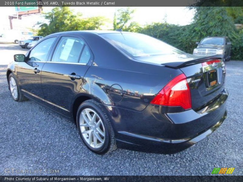 Tuxedo Black Metallic / Camel 2010 Ford Fusion SEL V6 AWD