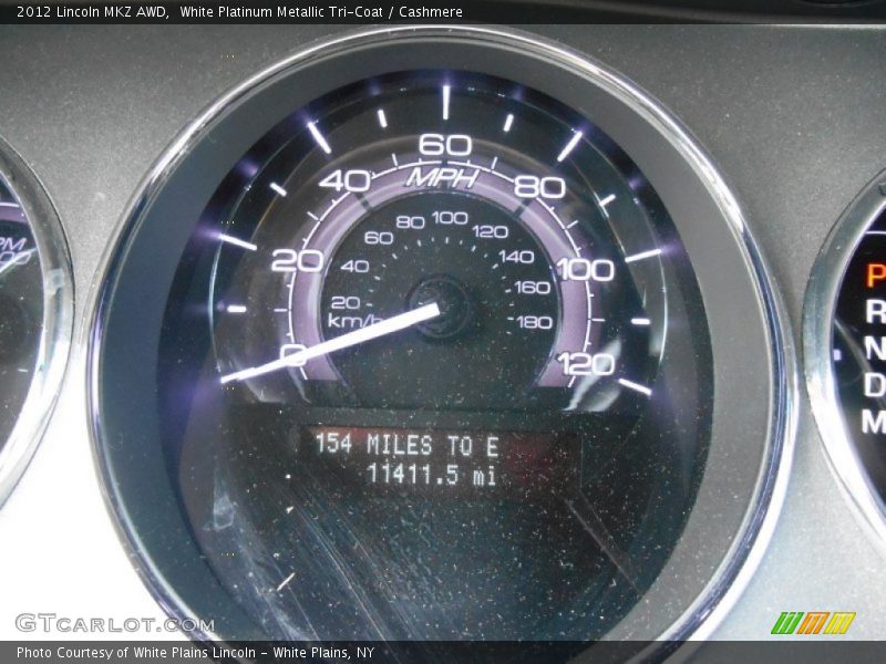 White Platinum Metallic Tri-Coat / Cashmere 2012 Lincoln MKZ AWD