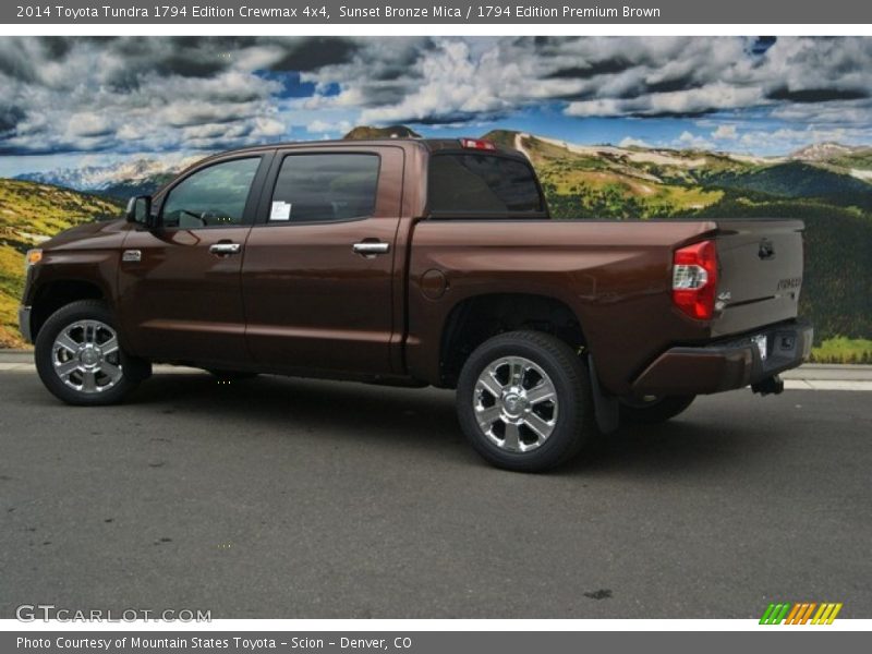 Sunset Bronze Mica / 1794 Edition Premium Brown 2014 Toyota Tundra 1794 Edition Crewmax 4x4