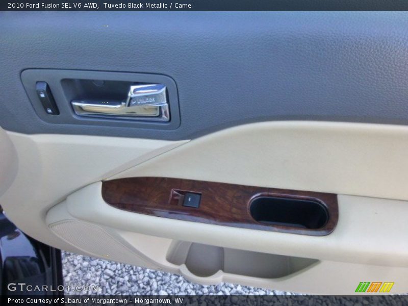 Tuxedo Black Metallic / Camel 2010 Ford Fusion SEL V6 AWD