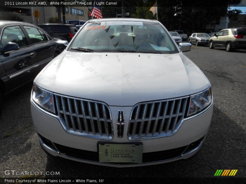 White Platinum Tri-Coat / Light Camel 2011 Lincoln MKZ AWD