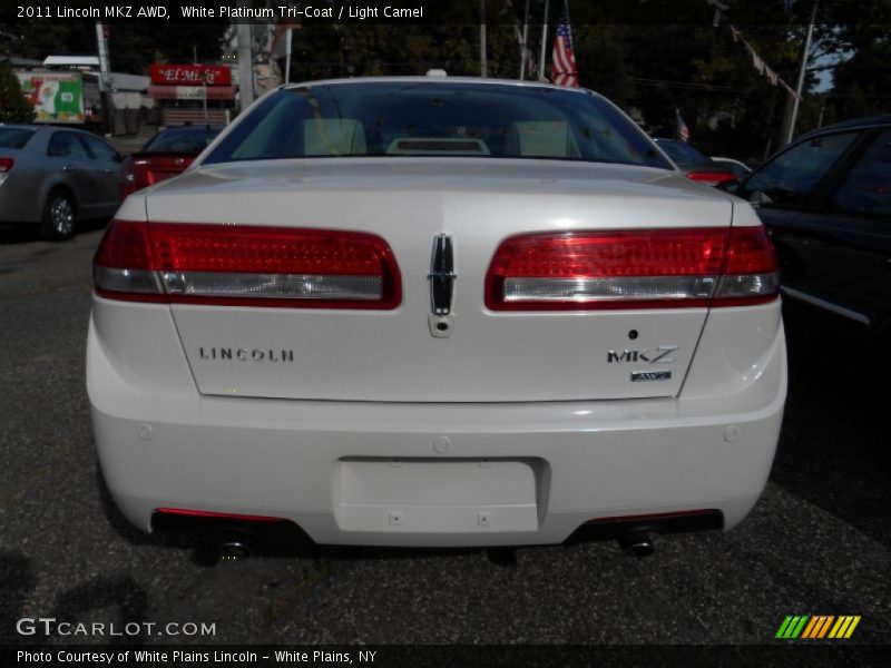 White Platinum Tri-Coat / Light Camel 2011 Lincoln MKZ AWD