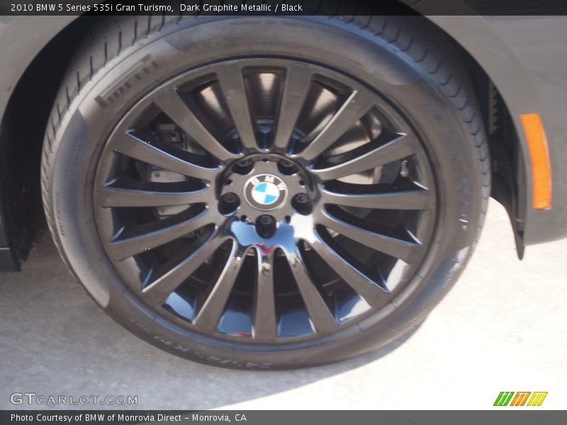 Dark Graphite Metallic / Black 2010 BMW 5 Series 535i Gran Turismo