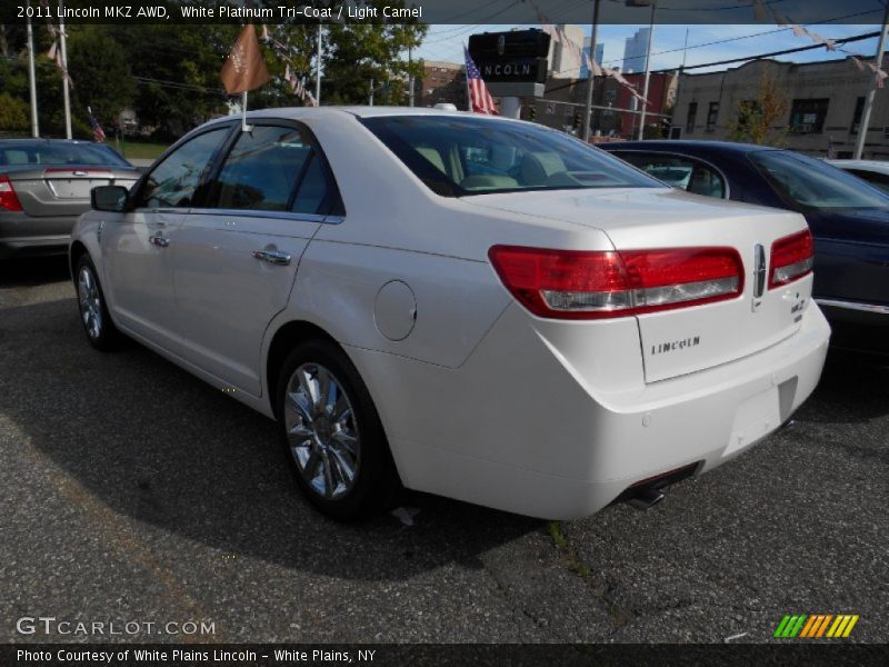White Platinum Tri-Coat / Light Camel 2011 Lincoln MKZ AWD