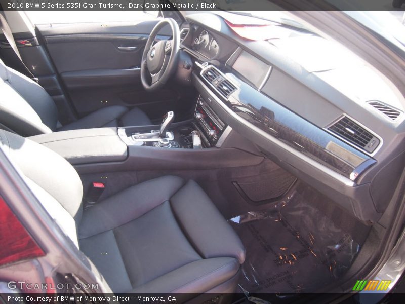 Dark Graphite Metallic / Black 2010 BMW 5 Series 535i Gran Turismo