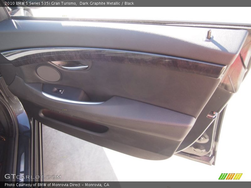 Dark Graphite Metallic / Black 2010 BMW 5 Series 535i Gran Turismo