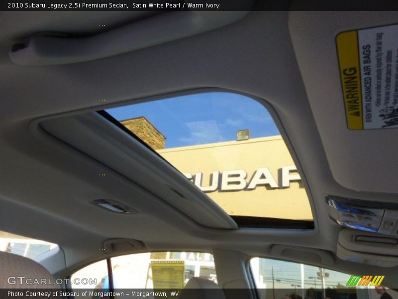 Satin White Pearl / Warm Ivory 2010 Subaru Legacy 2.5i Premium Sedan