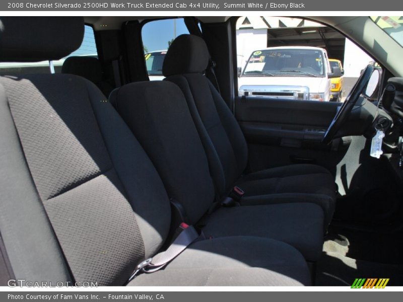 Summit White / Ebony Black 2008 Chevrolet Silverado 2500HD Work Truck Extended Cab 4x4 Utility
