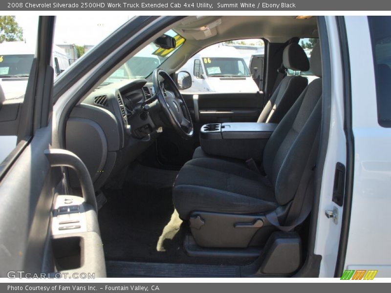 Summit White / Ebony Black 2008 Chevrolet Silverado 2500HD Work Truck Extended Cab 4x4 Utility